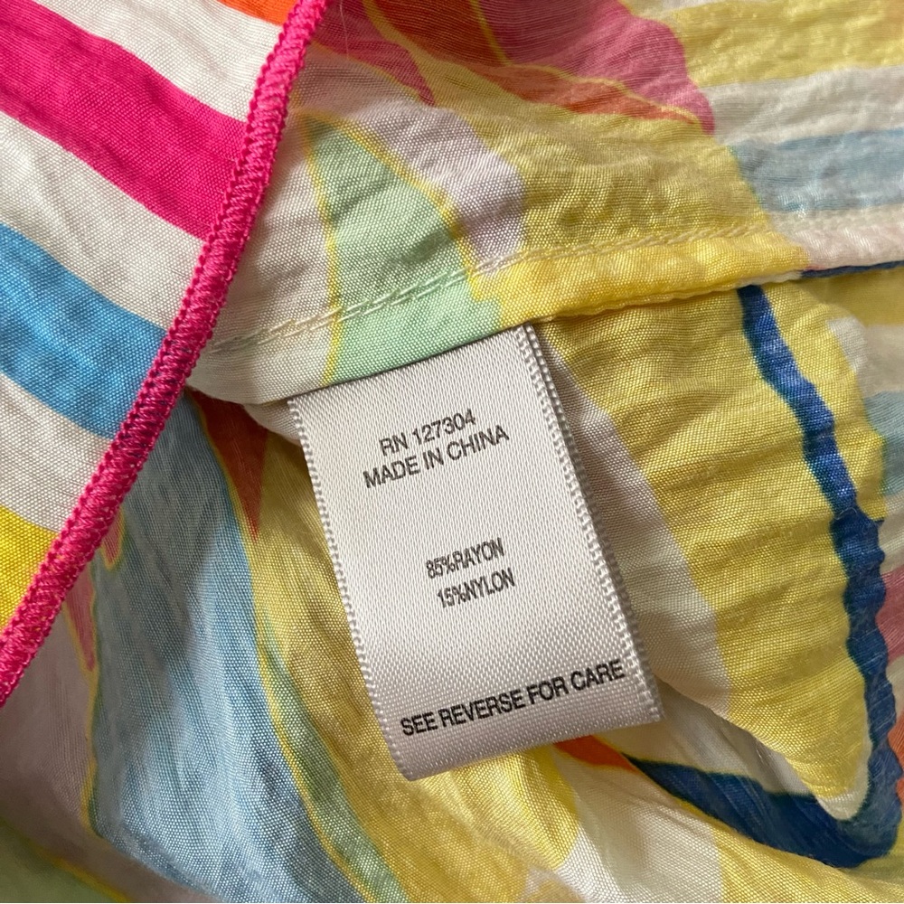 John Mark Abstract Waves Print Top Size Small - image 7